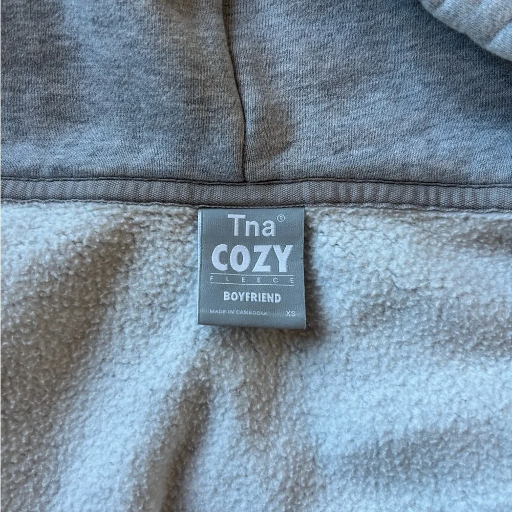 TNA Light Gray Zip-Up Hoodie - Picture 2 of 4